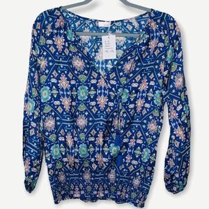 Anthropologie ECRU weaver kilim top NWT